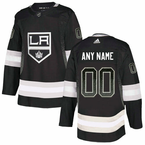 Custom Los Angeles Kings Jersey Name And Number Black Team Logos Fashion 1