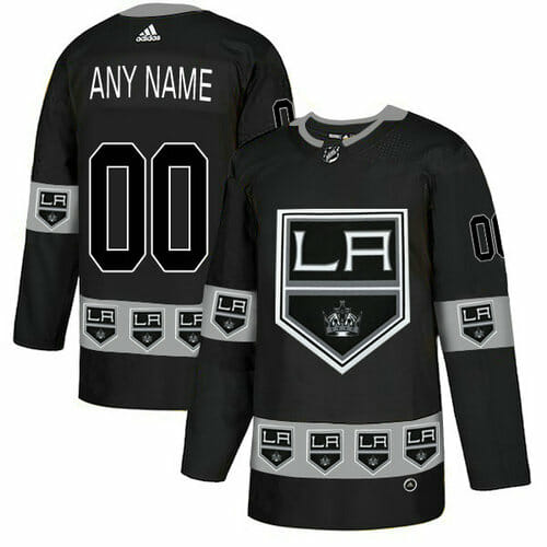 Custom Los Angeles Kings Jersey Name And Number Black Team Logos Fashion