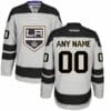 Custom Los Angeles Kings Jersey Name And Number Gray Alternate NHL Reebok Hockey