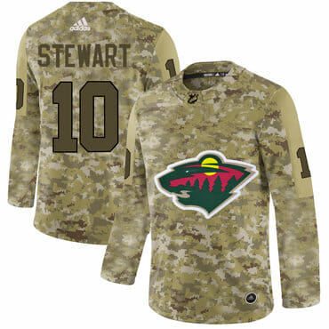 Custom Minnesota Wild Jersey Name And Number Camo