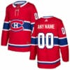 Custom Montreal Canadiens Jersey Name And Number 2017-2018 Red Hockey NHL