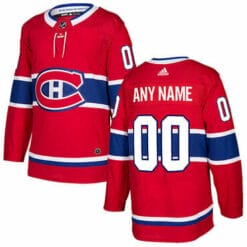 Custom Montreal Canadiens Jersey Name And Number 2017-2018 Red Hockey NHL