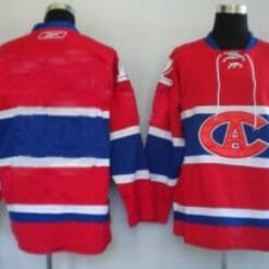 Custom Montreal Canadiens Jersey Name And Number Red CA