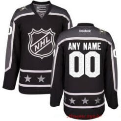 Custom NHL All-Star Jersey Name And Number 2017 Black Pacific Division Reebok Game Hockey