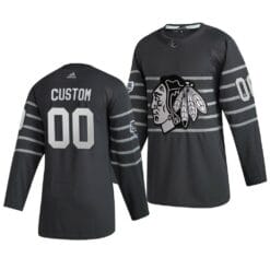 Custom NHL All-Star Jersey Name And Number 2020 Gray Game Chicago Blackhawks