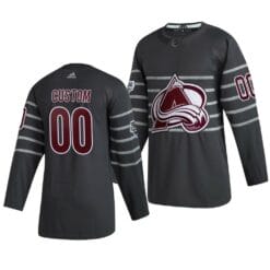 Custom NHL All-Star Jersey Name And Number 2020 Gray Game Colorado Avalanche