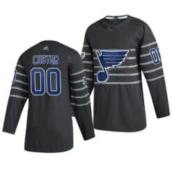 Custom NHL All-Star Jersey Name And Number 2020 Gray Game St. Louis Blues