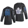 Custom NHL All-Star Jersey Name And Number 2020 Gray Game Toronto Maple Leafs