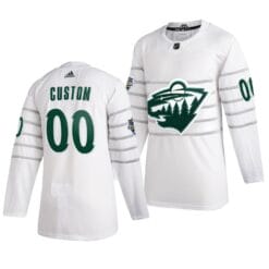 Custom NHL All-Star Jersey Name And Number 2020 White Game Minnesota Wild