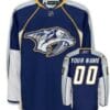 Custom Nashville Predators Jersey Name And Number Blue