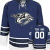 Custom Nashville Predators Jersey Name And Number Blue Third