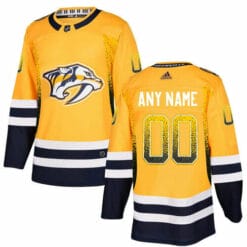 Custom Nashville Predators Jersey Name And Number Gold Drift Fashion