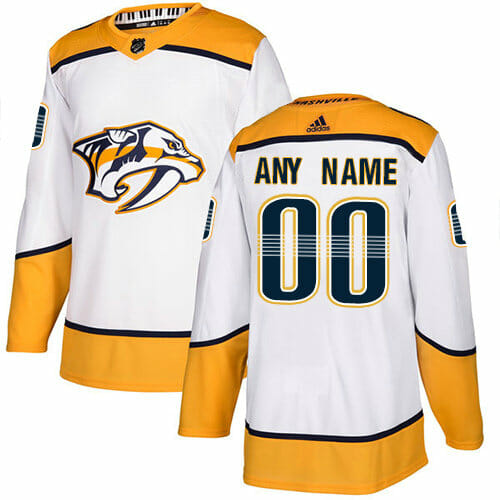 Custom Nashville Predators Jersey Name And Number NHL White