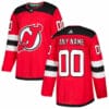 Custom New Jersey Devils Jersey Name And Number 2017-2018 Red Home NHL