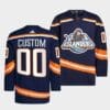 Custom New York Islanders Jersey Name And Number 2022 Navy Reverse Retro 2.0