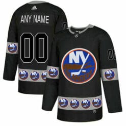 Custom New York Islanders Jersey Name And Number Black Team Logos Fashion