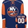 Custom New York Islanders Jersey Name And Number Blue