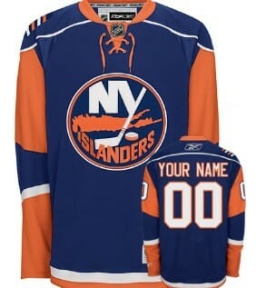 Custom New York Islanders Jersey Name And Number Blue
