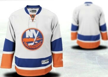 Custom New York Islanders Jersey Name And Number White Third