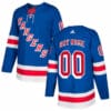 Custom New York Rangers Jersey Name And Number 2017-2018 Royal Blue Home NHL