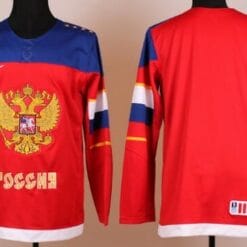 Custom Olympics Russia Jersey Name And Number 2014 Red