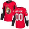 Custom Ottawa Senators Jersey Name And Number 2017-2018 Red NHL