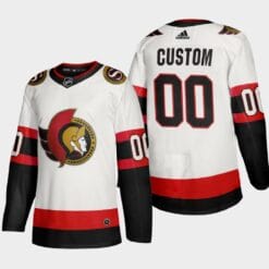 Custom Ottawa Senators Jersey Name And Number 2020-21 White Player Away NHL