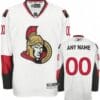 Custom Ottawa Senators Jersey Name And Number White