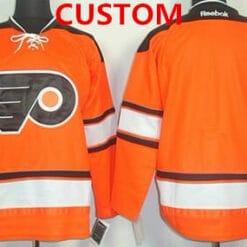 Custom Philadelphia Flyers Jersey Name And Number 2012 Winter Orange Blank Classic