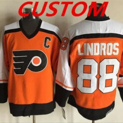 Custom Philadelphia Flyers Jersey Name And Number Orange CCM Throwback NHL Ice Hockey