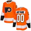 Custom Philadelphia Flyers Jersey Name And Number Orange Home Adidas NHL