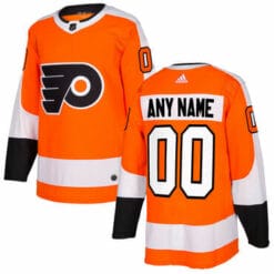 Custom Philadelphia Flyers Jersey Name And Number Orange Home Adidas NHL