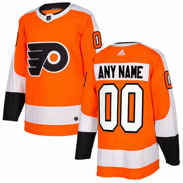 Custom Philadelphia Flyers Jersey Name And Number Orange Home Adidas NHL
