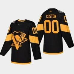 Custom Pittsburgh Penguins Jersey Name And Number 2019 Coors Black Light Stadium Series