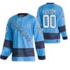 Custom Pittsburgh Penguins Jersey Name And Number 2022 Blue Classics