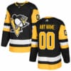 Custom Pittsburgh Penguins Jersey Name And Number Black Alternate NHL