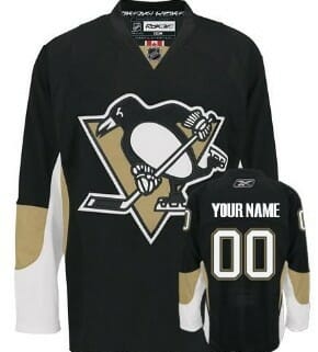 Custom Pittsburgh Penguins Jersey Name And Number Black