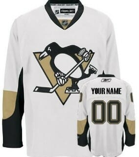 Custom Pittsburgh Penguins Jersey Name And Number White
