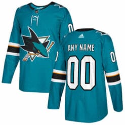Custom San Jose Sharks Jersey Name And Number 2017-2018 Blue NHL Hockey