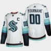 Custom Seattle Kraken Jersey Name And Number 2021-22 White Away NHL