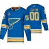 Custom St Louis Blues Jersey Name And Number 2019 Blue Alternate Stanley Cup Champions