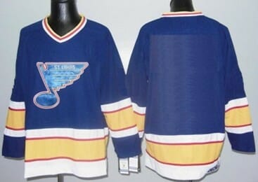 Custom St Louis Blues Jersey Name And Number Blue CCM