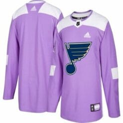Custom St Louis Blues Jersey Name And Number Purple Pink Hockey Fights Cancer Practice