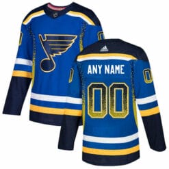Custom St Louis Blues Jersey Name And Number Royal Drift Fashion