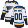 Custom St Louis Blues Jersey Name And Number White NHL