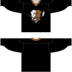 Custom Sudbury Bulldogs Jersey Name And Number Black Hockey