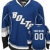 Custom Tampa Bay Lightning Jersey Name And Number Blue Third