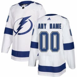 Custom Tampa Bay Lightning Jersey Name And Number White NHL