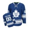 Custom Toronto Maple Leafs Jersey Name And Number Blue Third