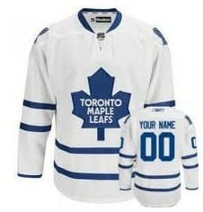Custom Toronto Maple Leafs Jersey Name And Number White